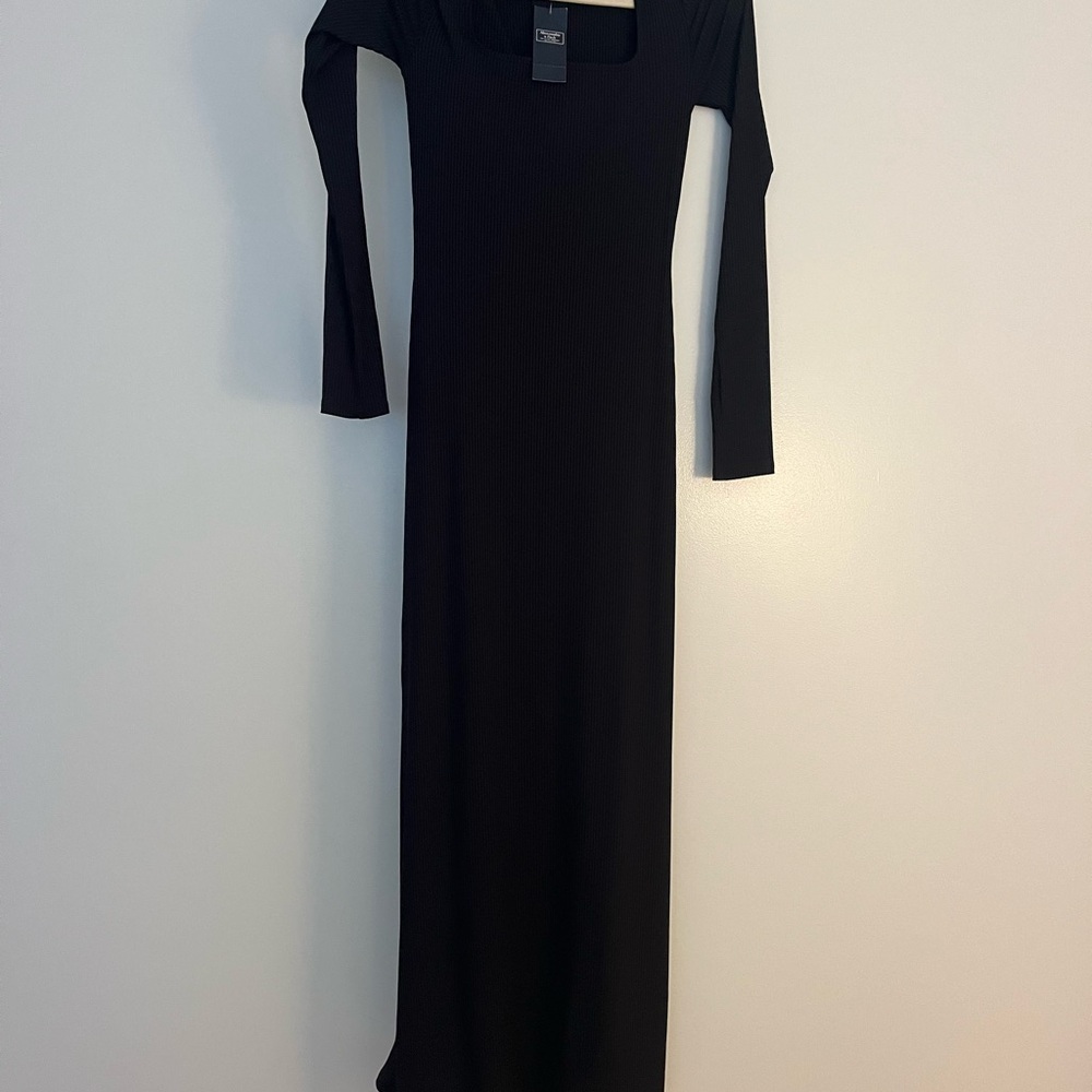 Chic Black Long Sleeve Dress